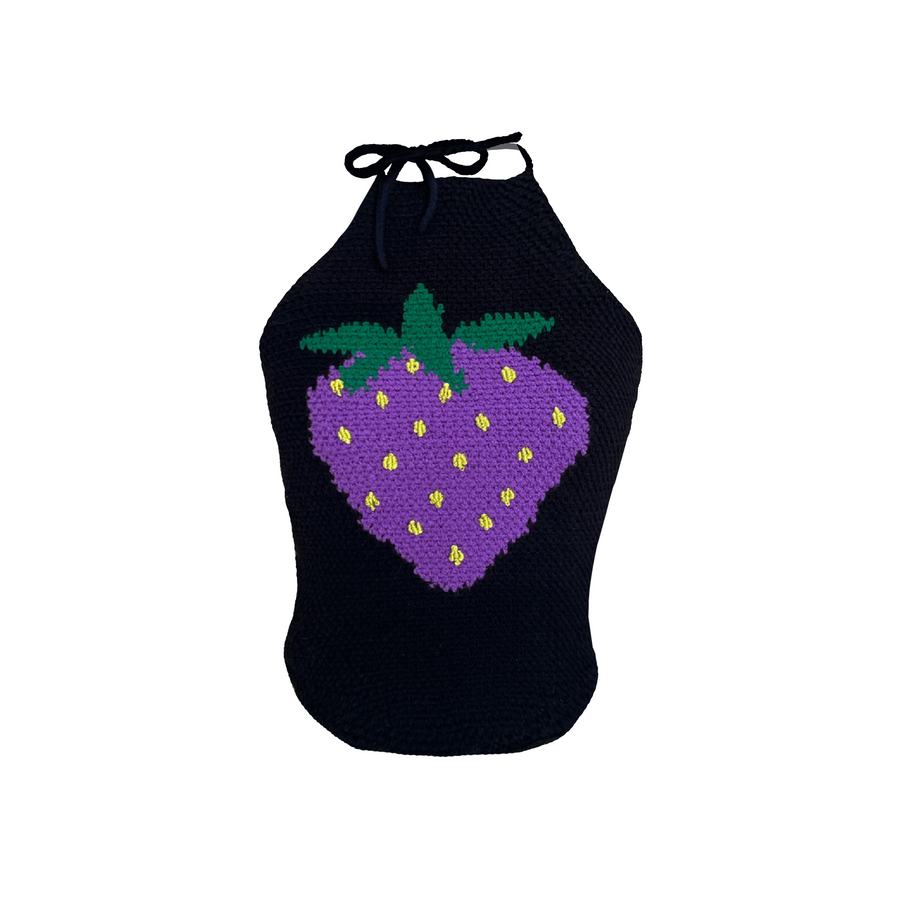 Strange Berry Crochet Top