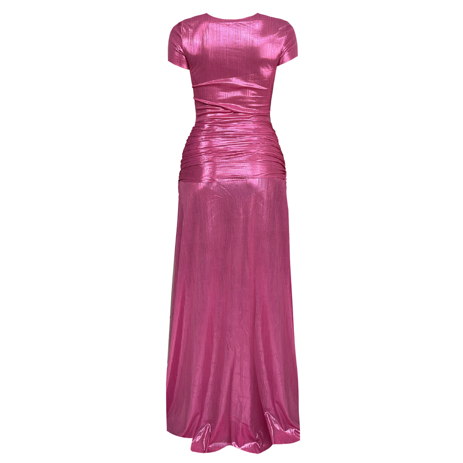 Extra Pink Heart Cutout Dress