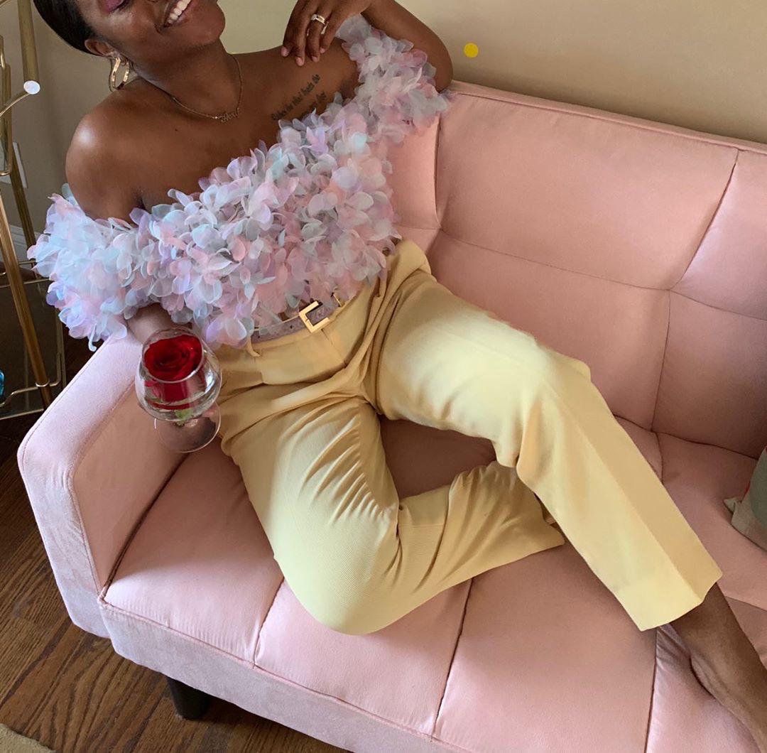 Pastel Organza Crop Top