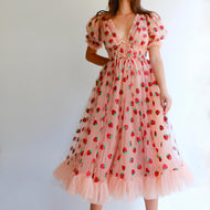 Strawberry Midi Dress Lirika Matoshi