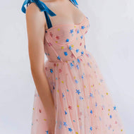 Pink Sky Midi Dress